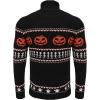 COOFANDY Men’s Christmas Sweater Ugly Knitted Xmas Sweaters Casual Snowflake Pullover Knitwear(Black Pumpkin)