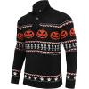 COOFANDY Men’s Christmas Sweater Ugly Knitted Xmas Sweaters Casual Snowflake Pullover Knitwear(Black Pumpkin)