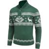 COOFANDY Men’s Christmas Sweater Ugly Knitted Xmas Sweaters Casual Snowflake Pullover Knitwear(C-christmas Green)
