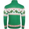 COOFANDY Men’s Christmas Sweater Ugly Knitted Xmas Sweaters Casual Snowflake Pullover Knitwear(Christmas Green)