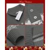 COOFANDY Men’s Christmas Sweater Ugly Knitted Xmas Sweaters Casual Snowflake Pullover Knitwear(Mid Grey Textile)