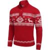 COOFANDY Men’s Christmas Sweater Ugly Knitted Xmas Sweaters Casual Snowflake Pullover Knitwear(Red Dear)