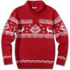 COOFANDY Men’s Christmas Sweater Ugly Knitted Xmas Sweaters Casual Snowflake Pullover Knitwear(Red Dear)