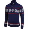 COOFANDY Men’s Christmas Sweater Ugly Knitted Xmas Sweaters Casual Snowflake Pullover Knitwear(Royal Blue)