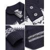 COOFANDY Men’s Christmas Sweater Ugly Knitted Xmas Sweaters Casual Snowflake Pullover Knitwear(Snorkel Blue)