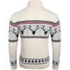 COOFANDY Men’s Christmas Sweater Ugly Knitted Xmas Sweaters Casual Snowflake Pullover Knitwear(White Apricot)