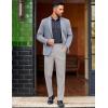COOFANDY Mens Classic Casual Dress Pants Expandable Waist Suit Pant Slim Fit Flat Front Slacks(Light Grey)