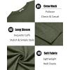COOFANDY Men’s Crew Neck T-Shirt Long Sleeve Casual Pullover Tees Soft Stretch Basic Tee Shirts(Army Green)