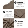 COOFANDY Men’s Crew Neck T-Shirt Long Sleeve Casual Pullover Tees Soft Stretch Basic Tee Shirts(Brown)