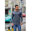 COOFANDY Men’s Crew Neck T-Shirt Long Sleeve Casual Pullover Tees Soft Stretch Basic Tee Shirts(Navy Blue)