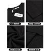 COOFANDY Men’s Crewneck Knit Sweater Slim Fit Lightweight Casual Twist Patterned Cable Knitted Pullover(B-black)