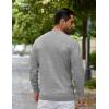COOFANDY Mens Crewneck Sweater Pullover Knit Sweater Lightweight Sweaters with Ribbing Edge(Light Gray)