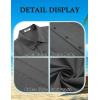 COOFANDY Mens Cuban Guayabera Shirt Short Sleeve Button Down Shirts Summer Beach Vacation Shirts(Gray)