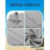 COOFANDY Mens Cuban Guayabera Shirt Short Sleeve Button Down Shirts Summer Beach Vacation Shirts(Light Gray)