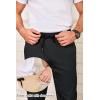 COOFANDY Men’s Drawstring Casual Pants Cotton Twill Elastic Waist Chino Pants(Black)