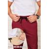 COOFANDY Men’s Drawstring Casual Pants Cotton Twill Elastic Waist Chino Pants(Red)