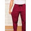 COOFANDY Men’s Drawstring Casual Pants Cotton Twill Elastic Waist Chino Pants(Red)