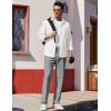 COOFANDY Mens Dress Pants Expandable Waist Wrinkle Free Suit Pants Flat Front Casual Dress Slacks(Light Grey)