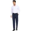 COOFANDY Mens Dress Pants Expandable Waist Wrinkle Free Suit Pants Flat Front Casual Dress Slacks(Navy Blue)