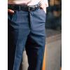 COOFANDY Mens Dress Pants Expandable Waist Wrinkle Free Suit Pants Flat Front Casual Dress Slacks(Navy Blue)