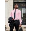 COOFANDY Men’s Dress Shirts Long Sleeve Button Down Formal Shirt Regular Fit Solid Business Casual Shirts(Pink)