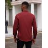 COOFANDY Men’s Dress Shirts Long Sleeve Button Down Formal Shirt Regular Fit Solid Business Casual Shirts(Wine Red)