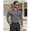COOFANDY Mens Dress Shirts Long Sleeve Button Down Shirts Regular Fit Business Casual Shirts(Dark Gray)