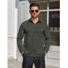 COOFANDY Mens Dress Shirts Long Sleeve Button Down Shirts Regular Fit Business Casual Shirts(Olive Green)