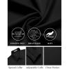 COOFANDY Mens Dress Shirts Wrinkle Free Long Sleeve Button Down Shirt Formal Business Shirts(Black)