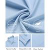 COOFANDY Mens Dress Shirts Wrinkle Free Long Sleeve Button Down Shirt Formal Business Shirts(Blue)