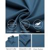 COOFANDY Mens Dress Shirts Wrinkle Free Long Sleeve Button Down Shirt Formal Business Shirts(Deep Blue)