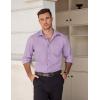 COOFANDY Mens Dress Shirts Wrinkle Free Long Sleeve Button Down Shirt Formal Business Shirts(Lavender)