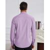 COOFANDY Mens Dress Shirts Wrinkle Free Long Sleeve Button Down Shirt Formal Business Shirts(Lavender)