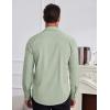COOFANDY Mens Dress Shirts Wrinkle Free Long Sleeve Button Down Shirt Formal Business Shirts(Light Green)