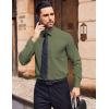 COOFANDY Mens Dress Shirts Wrinkle Free Long Sleeve Button Down Shirt Formal Business Shirts(Olive Green)