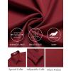 COOFANDY Mens Dress Shirts Wrinkle Free Long Sleeve Button Down Shirt Formal Business Shirts(Wine Red)