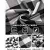 COOFANDY Men’s Flannel Plaid Shirts Long Sleeve Button Down Shirts Casual Fall Shirt Jacket(Black&white)