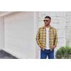 COOFANDY Mens Flannel Plaid Shirts Long Sleeve Casual Button Down Cotton Shirt with Pocket(Yellow Navy Plaid)