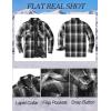 COOFANDY Men’s Flannel Shirt Jackets Quilted Lined Plaid Jacket Long Sleeve Button Down Thick Winter Outwear Shackets(Black)