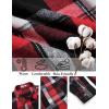 COOFANDY Men’s Flannel Shirts Long Sleeve Casual Cotton Plaid Button Down Shirt Jacket with Pockets(Red-black Plaid)