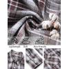 COOFANDY Mens Flannel Shirts Long Sleeve Casual Plaid Button Down Shirt Cotton Shirt Cowboy Work Shirts with Pockets(Black-brown)