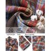 COOFANDY Mens Flannel Shirts Long Sleeve Casual Plaid Button Down Shirt Cotton Shirt Cowboy Work Shirts with Pockets(Classic British)