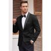 COOFANDY Men’s Floral Tuxedo Suit Jacket Slim Fit Dinner Jacket Party Prom Wedding Blazer Jackets(Black)