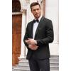 COOFANDY Men’s Floral Tuxedo Suit Jacket Slim Fit Dinner Jacket Party Prom Wedding Blazer Jackets(Black)