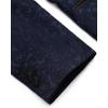 COOFANDY Men’s Floral Tuxedo Suit Jacket Slim Fit Dinner Jacket Party Prom Wedding Blazer Jackets(Navy Blue)