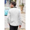 COOFANDY Men’s Floral Tuxedo Suit Jacket Slim Fit Dinner Jacket Party Prom Wedding Blazer Jackets(White (Jacquard ))
