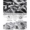 COOFANDY Mens Hawaiian Shirt Short Sleeve Button Down Shirts Tropical Summer Beach Shirts Casual Floral Aloha Shirts(Black&white Leaves)