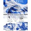 COOFANDY Mens Hawaiian Shirt Short Sleeve Button Down Shirts Tropical Summer Beach Shirts Casual Floral Aloha Shirts(Blue)
