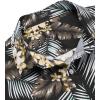 COOFANDY Mens Hawaiian Shirts Short Sleeve Casual Button Down Tropical Beach Shirt(Black / Plam Leaf)