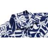 COOFANDY Mens Hawaiian Shirts Short Sleeve Casual Button Down Tropical Beach Shirt(Blue / White Floral)